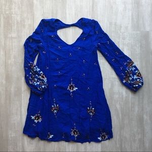 FP Embroidered Mini Dress